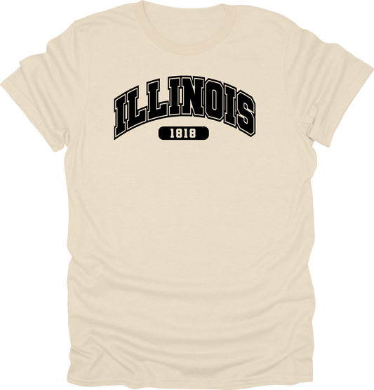 Illinois T-Shirts – Est. 1818: Land of Lincoln Style T-shirt