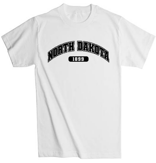 North Dakota T-Shirts – Est. 1889: Peace Garden State Style