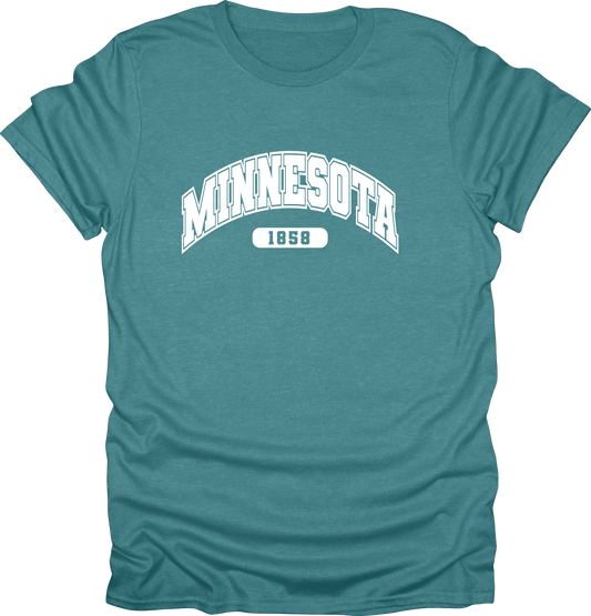 Minnesota Tees – Est. 1858: Land of 10,000 Lakes  T-shirt